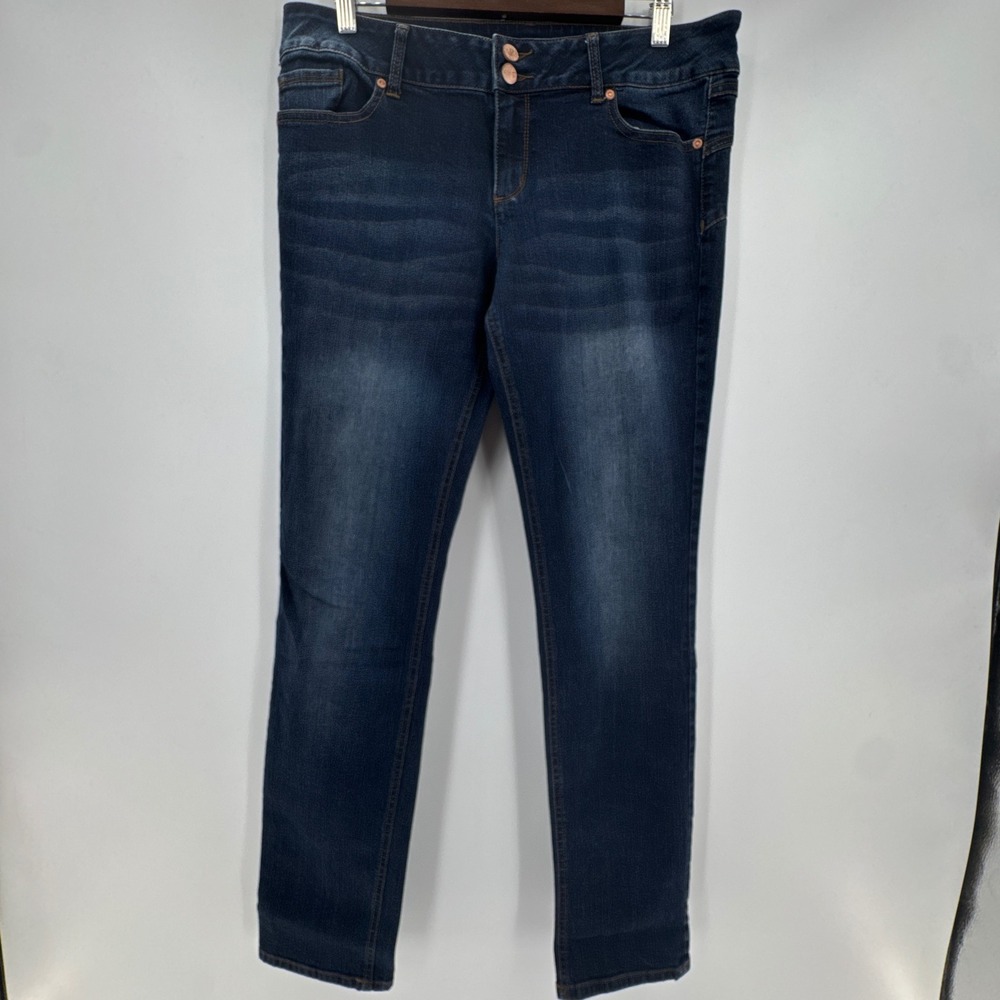 New‎ York & Company Soho Curve Creator Skinny Jeans Womens 12 Blue Denim Cotton